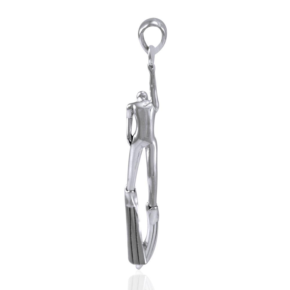 Freediver Sterling Silver Pendant