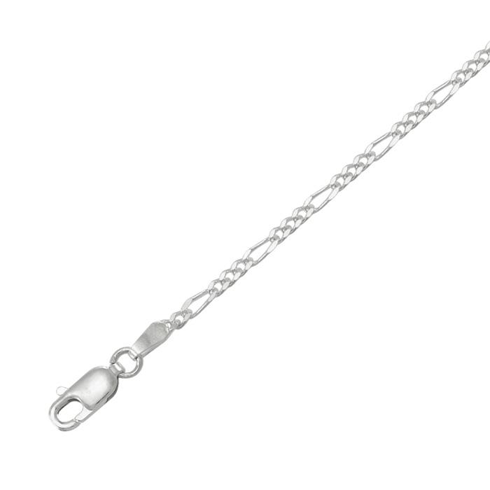 Figaro Sterling Silver Chain