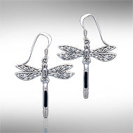 Dragonfly Silver Earrings