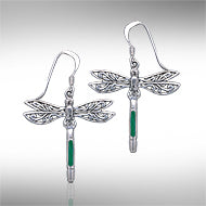 Dragonfly Silver Earrings