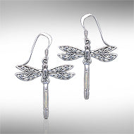 Dragonfly Silver Earrings