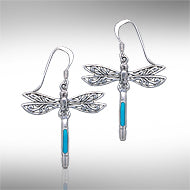 Dragonfly Silver Earrings