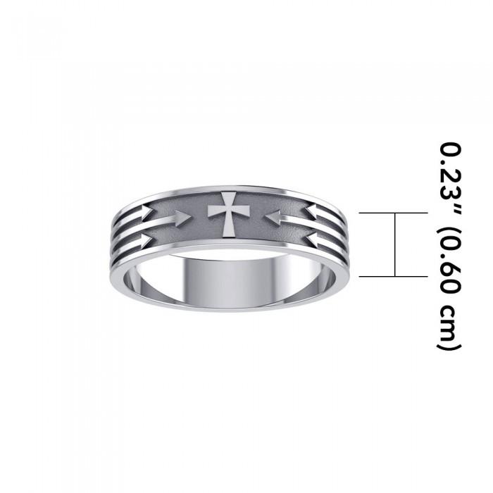 Cross and Arrows Ring