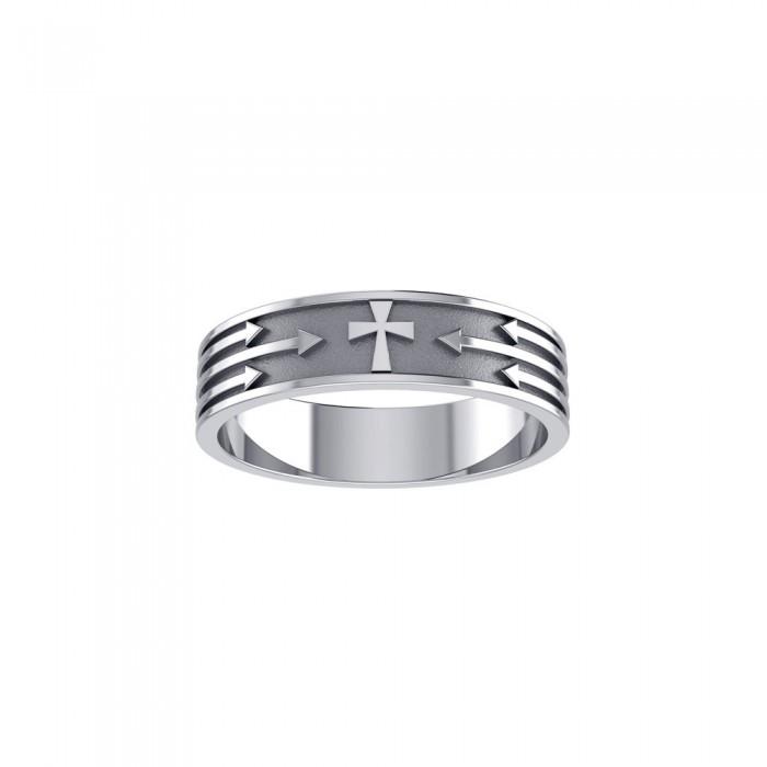 Cross and Arrows Ring