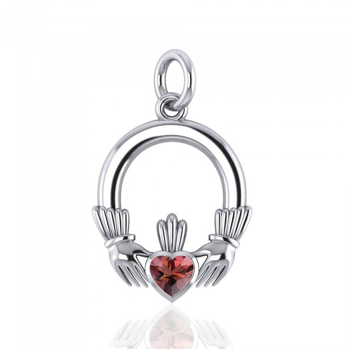 Celtic Claddagh Silver Charm