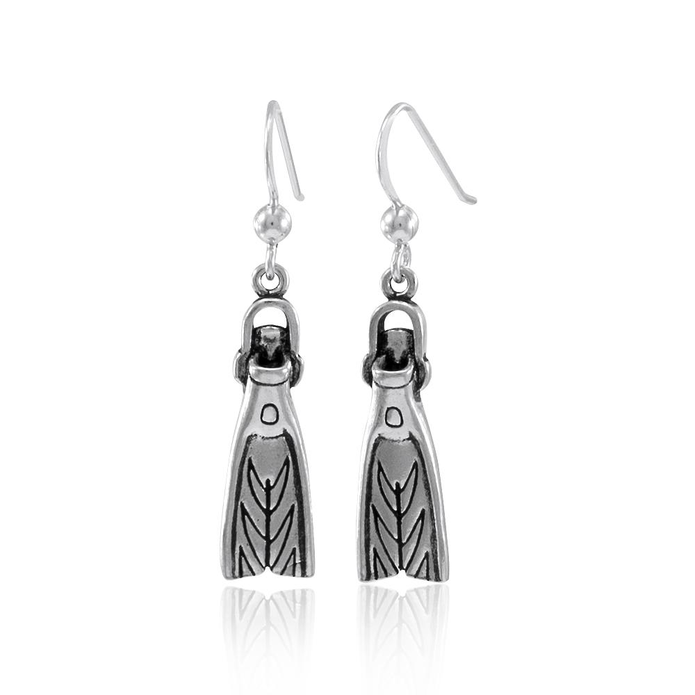 Sport Diver Swim Fin Earrings