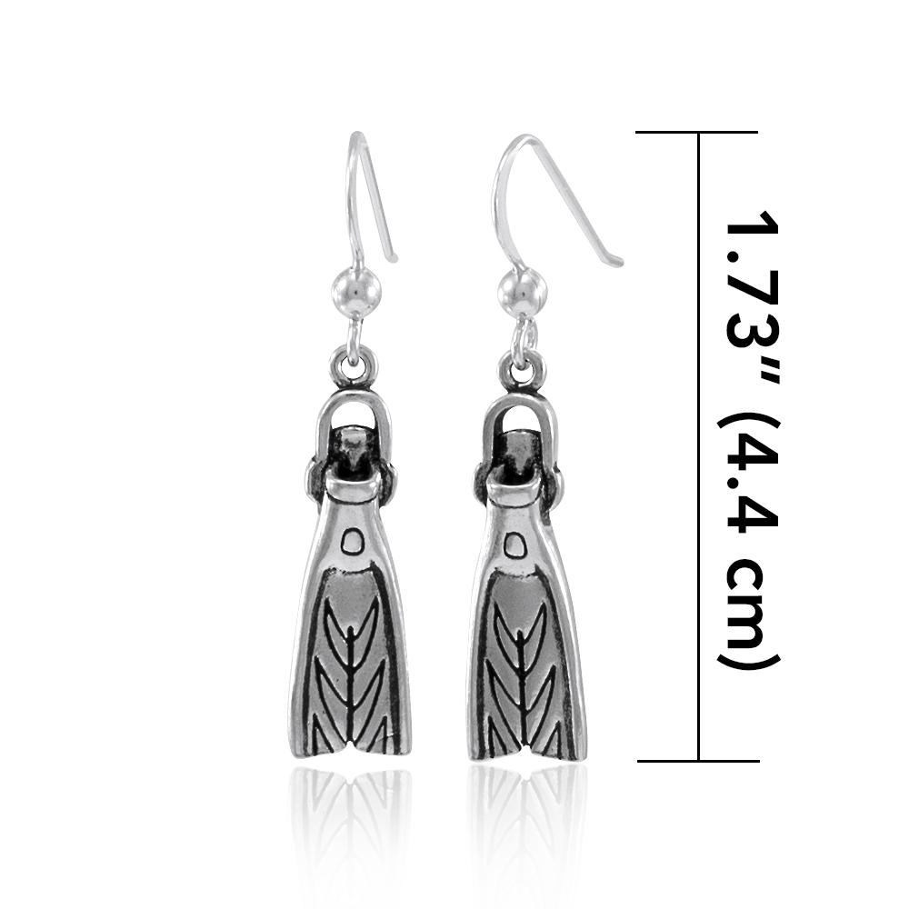 Sport Diver Swim Fin Earrings