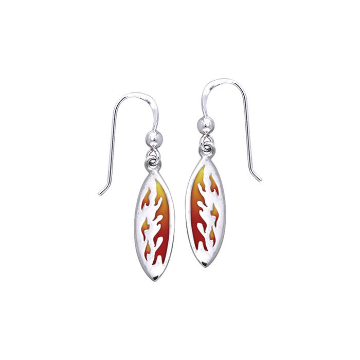 On Fire Surf Earrings