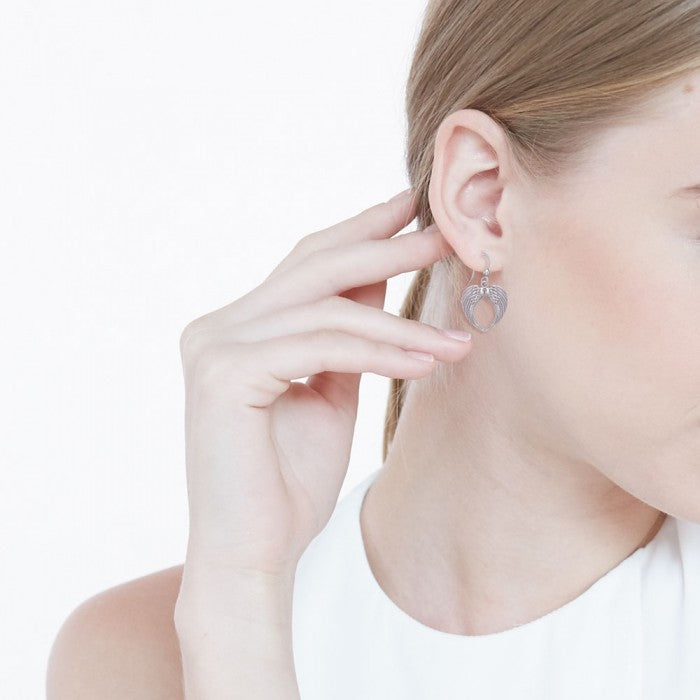 Angel Wing Sterling Silver Earrings