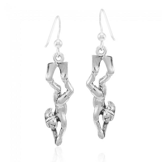 Female Free Diver Earrings