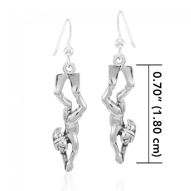 Female Free Diver Earrings