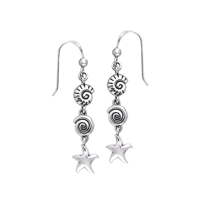 Seashell And Starfish Earrings