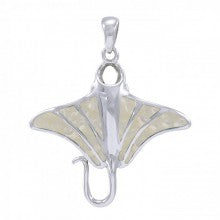 Manta Ray Sterling Silver Pendant