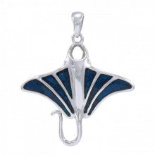 Manta Ray Sterling Silver Pendant