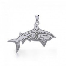 Aboriginal Fish Sterling Silver Pendant TP2329