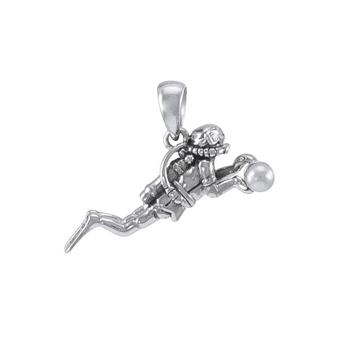 Sport Diver With Pearl Necklace