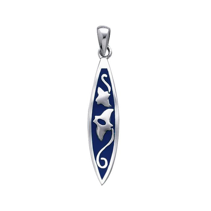 Surf with Engraved Rays Necklace