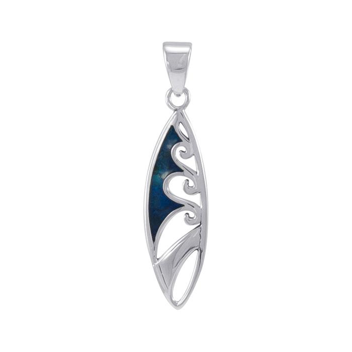 Wave Surfboard Necklace