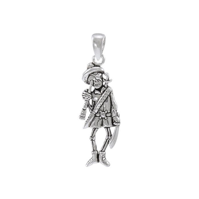 Pirate Skeleton with Spyglass Necklace