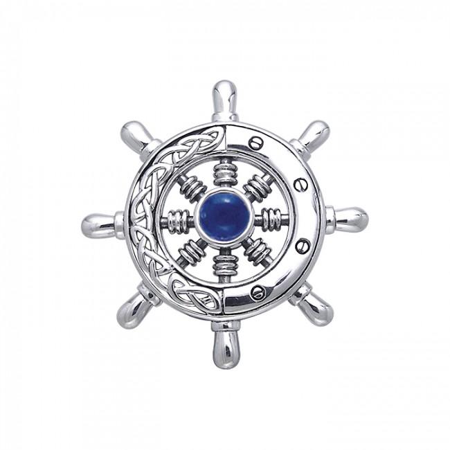 Small Ship Wheel Necklace