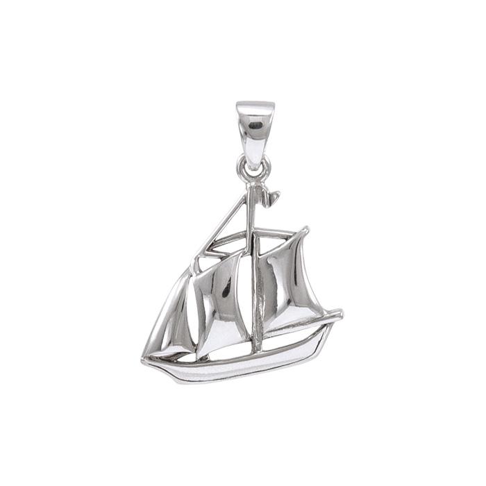 Schooner Boat Necklace