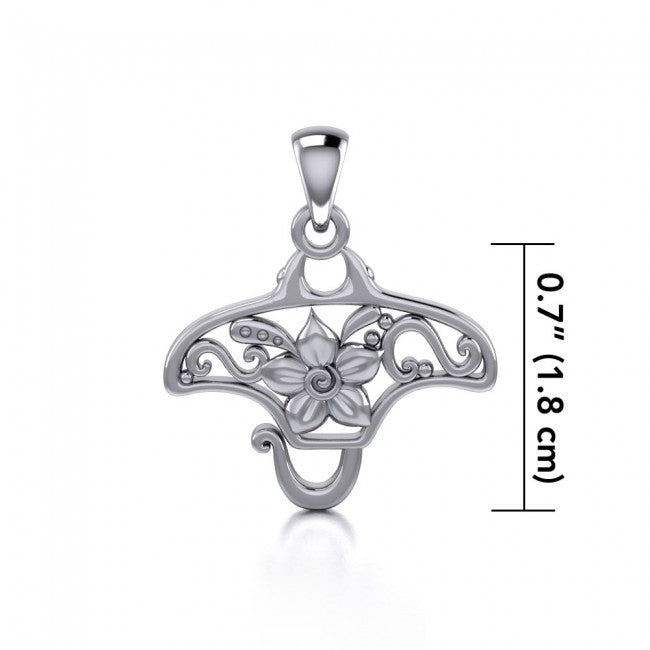 A worthwhile quest ~ Sterling Silver Manta Ray Filigree