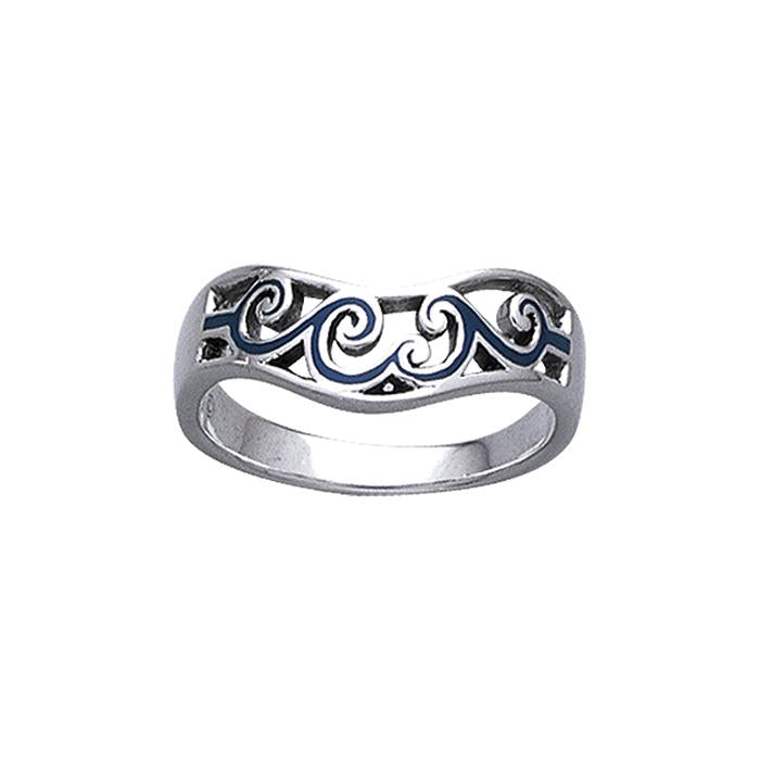 Surf Up Wave Ring