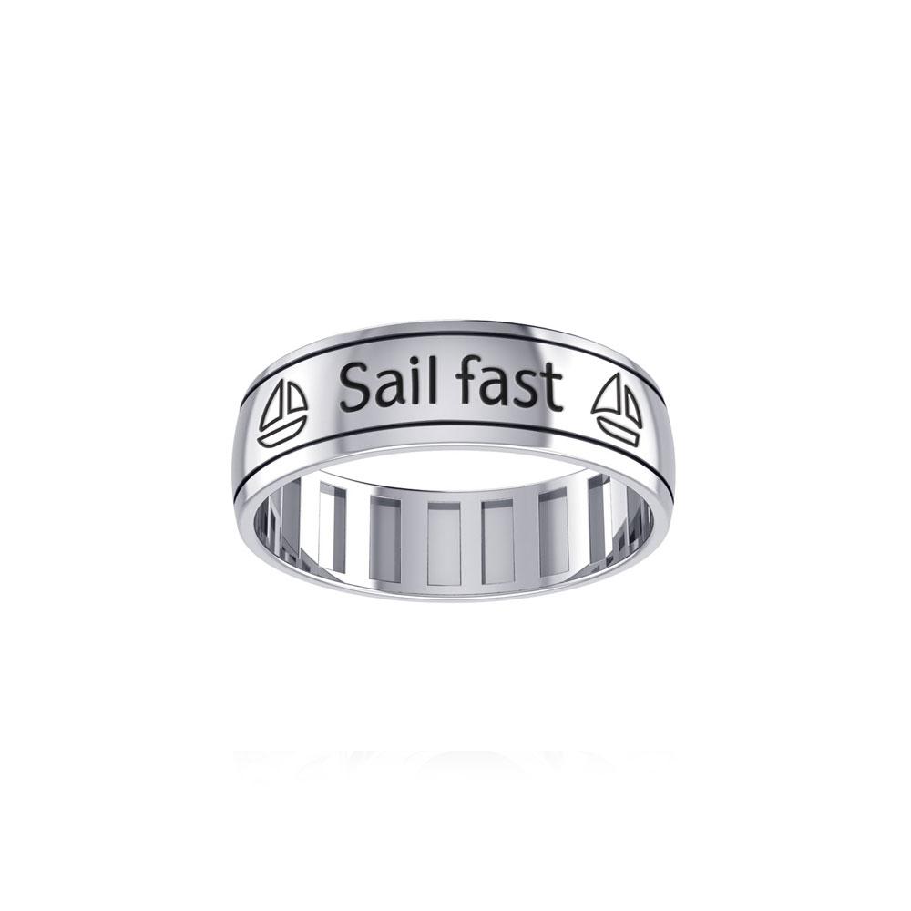 Sail Fast Sail Forever Spinner Ring