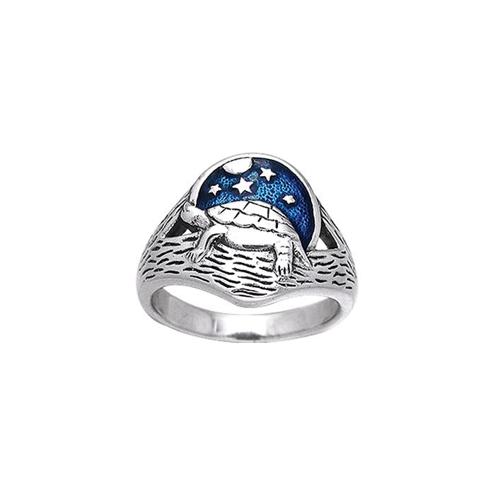 Turtle Sterling Silver Ring