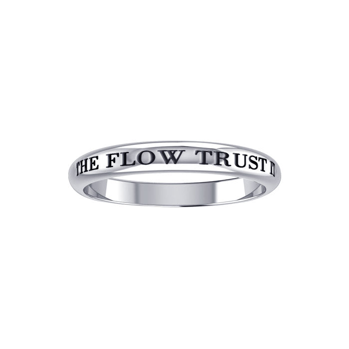 The Flow Trust It Silver Ring TRI421