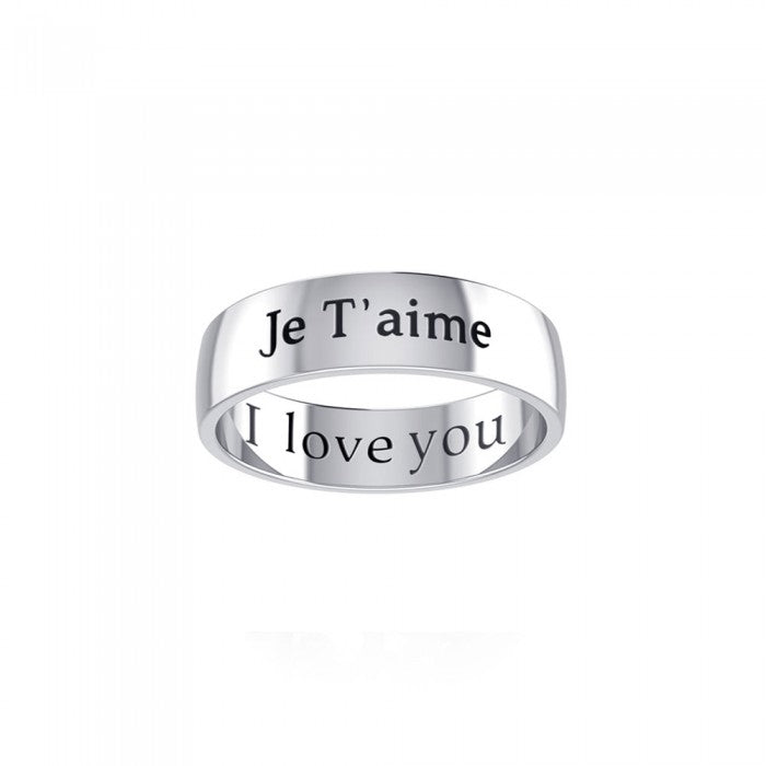 I Love You Sterling Silver Ring