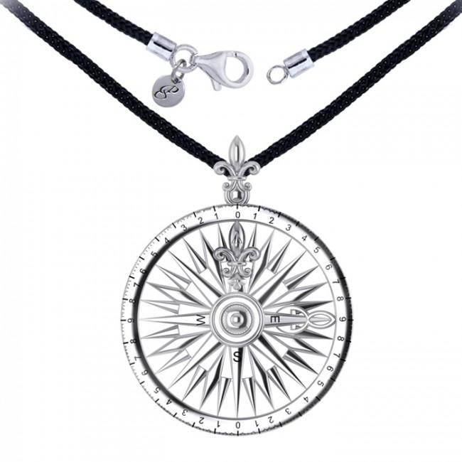 Fleur de Lis Compass Necklace Set Necklace