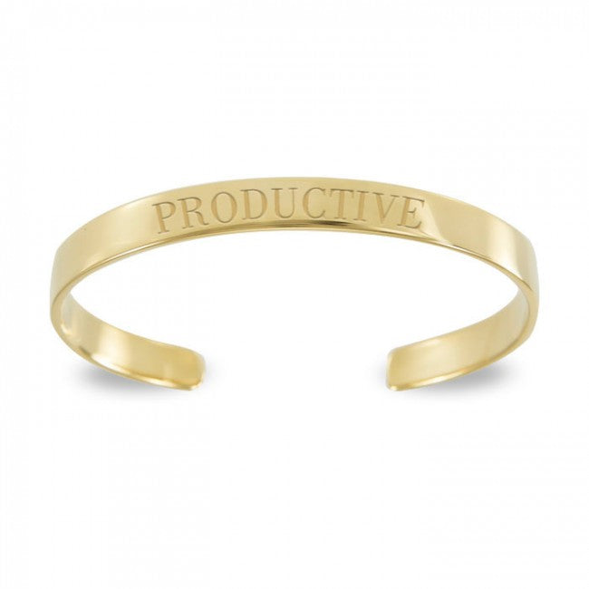 Small Cuff Bracelet 14K Gold Plated