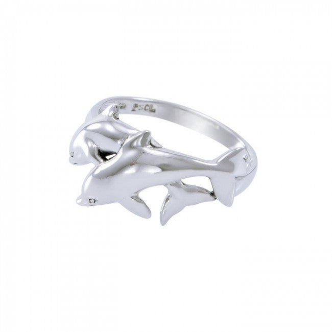 Dolphins In Love Ring