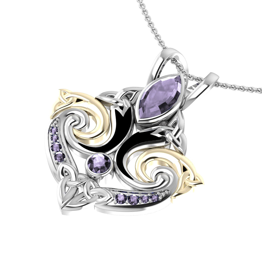 Look beyond your life’s endless journey Triskele Pendant