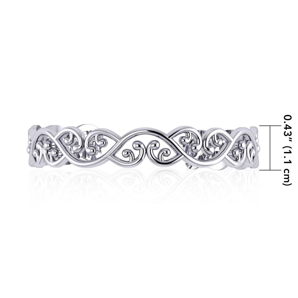 Celtic Maori Silver Bracelet