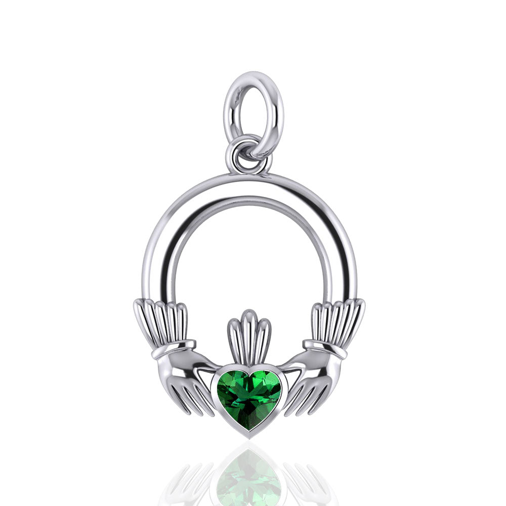 Celtic Claddagh Silver Charm