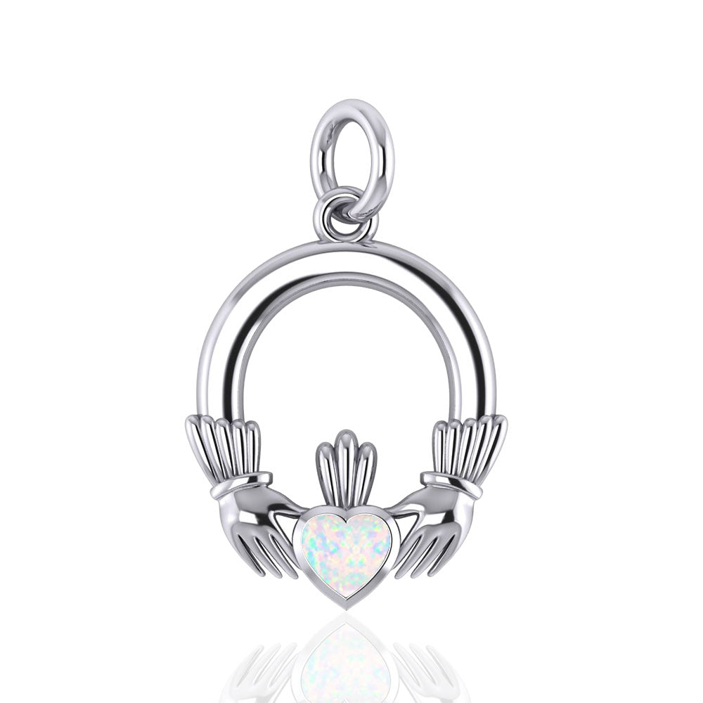 Celtic Claddagh Silver Charm