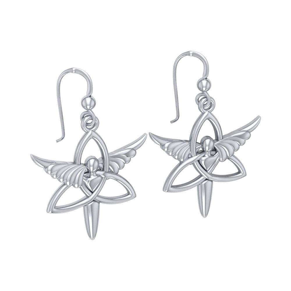 Angel Trinity Knot Earrings