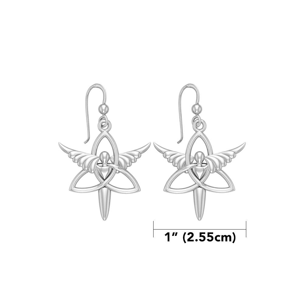 Angel Trinity Knot Earrings