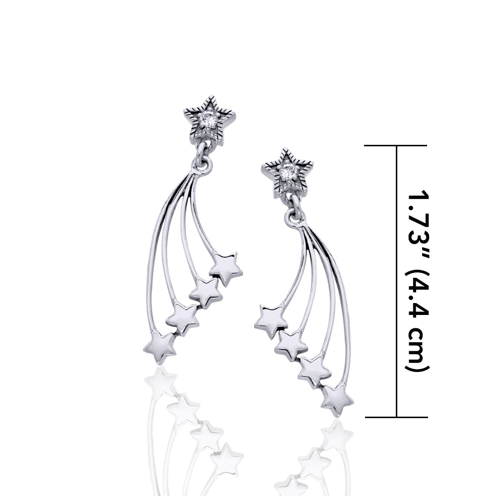 Wish Upon a Shooting Star ~ Brilliant Earrings Jewelry