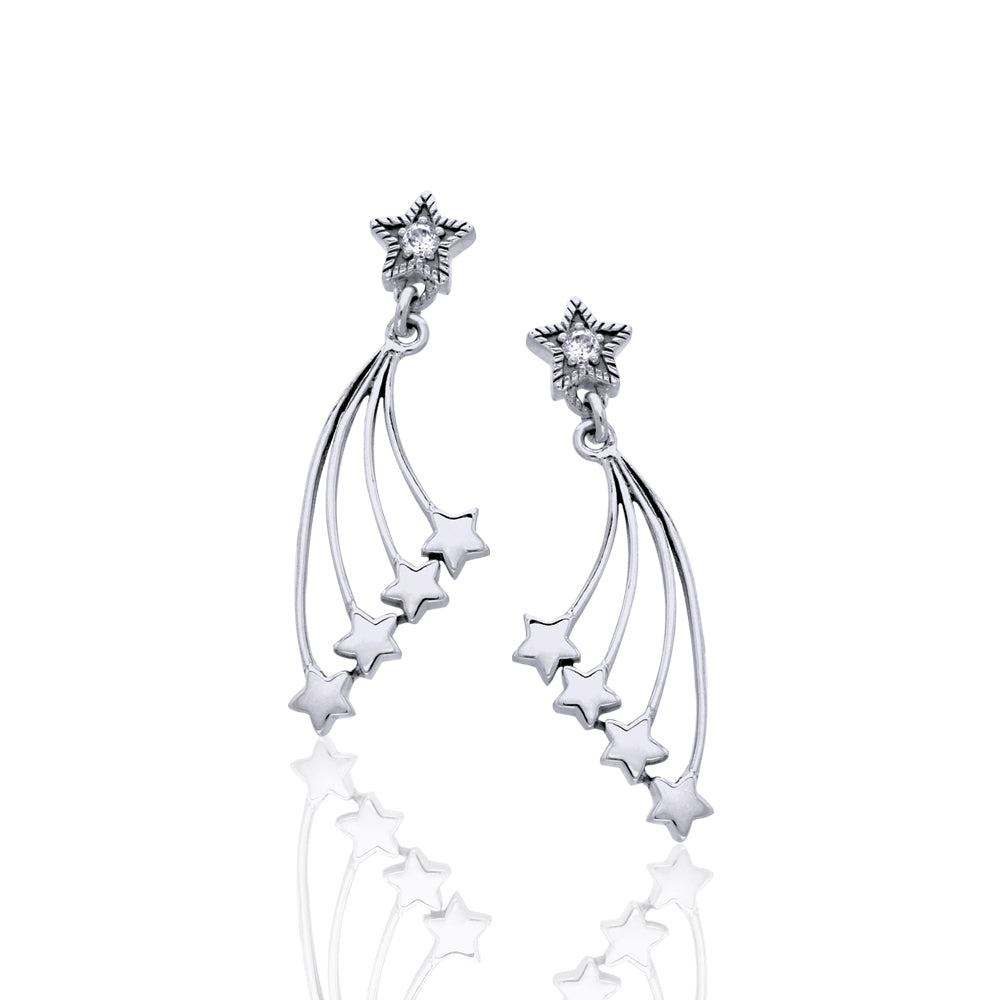 Wish Upon a Shooting Star ~ Brilliant Earrings Jewelry