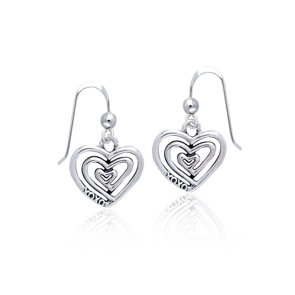 Full of Spiral Hearts ~ Sterling Silver Jewelry Earrings