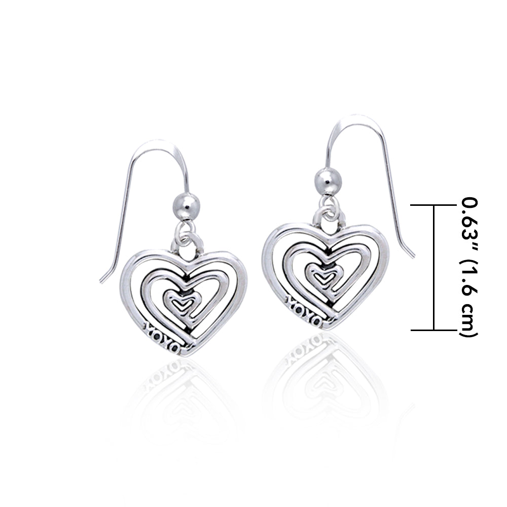 Full of Spiral Hearts ~ Sterling Silver Jewelry Earrings