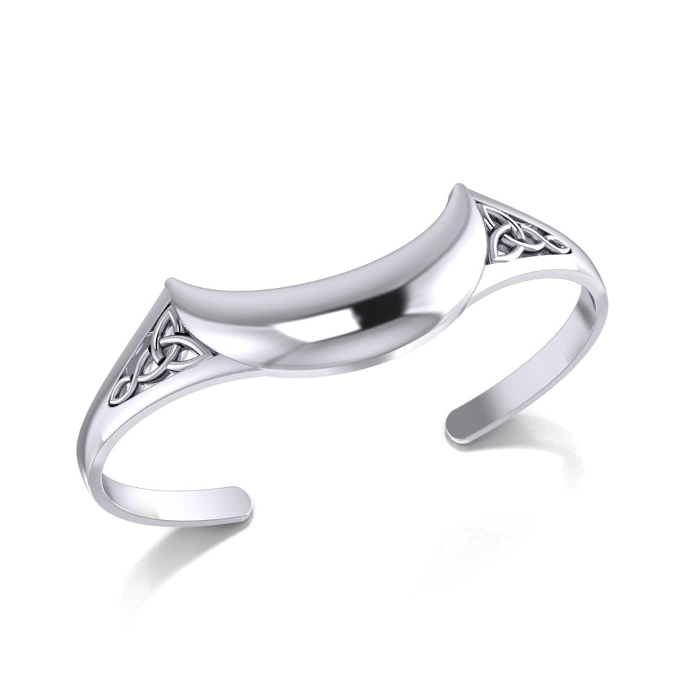 Crescent Moon Celtic Cuff Bracelet TMD063