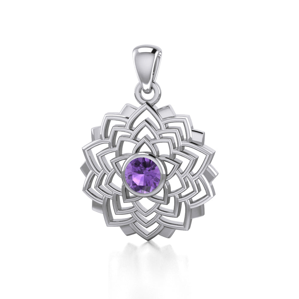 Sahasrara Crown Chakra Silver Pendant TPD1973