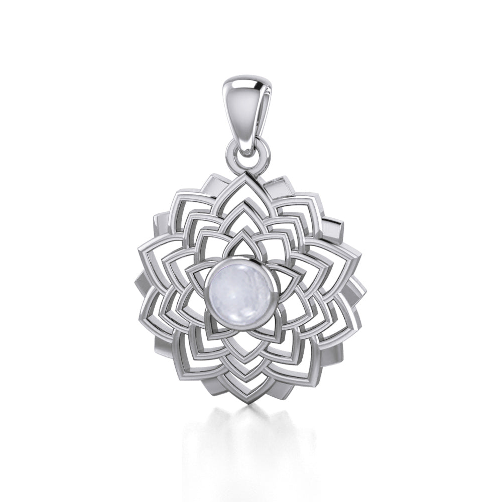 Sahasrara Crown Chakra Silver Pendant