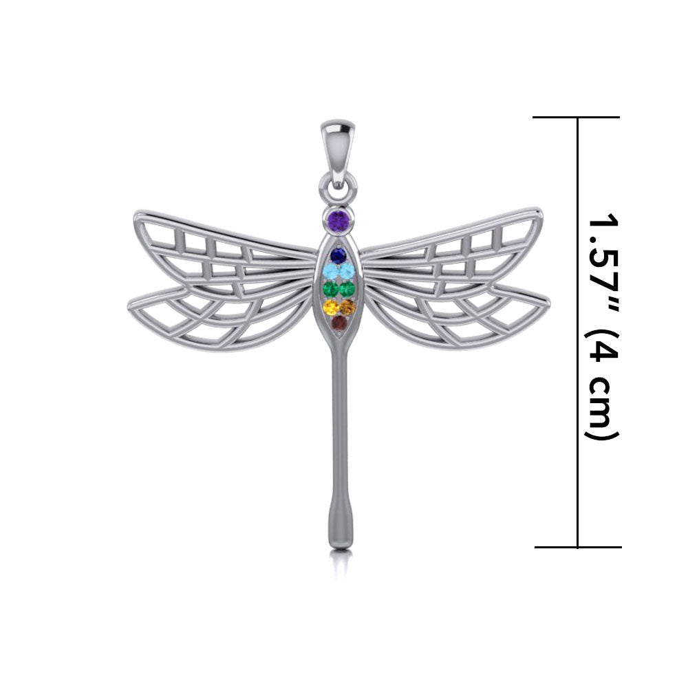 Lovely Spiritual Chakra Dragonfly Pendant