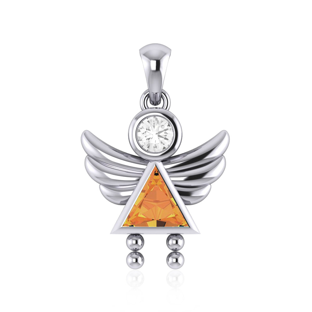 A Heavenly Gift from the Little Angel Girl Pendant