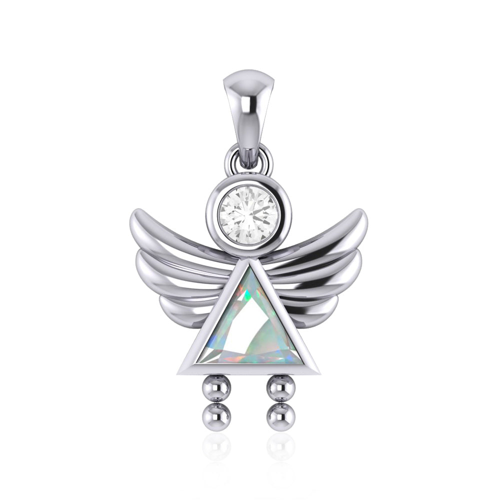 A Heavenly Gift from the Little Angel Girl Pendant